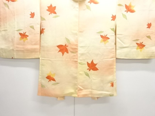JAPANESE KIMONO / HAORI COAT / BOKASHI / FLOWER 